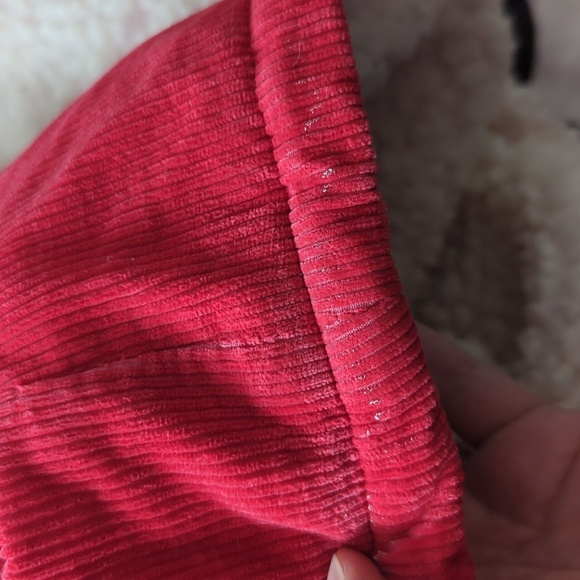 Vintage red corduroy jacket with Sherpa lining size 11 - Picture 16 of 16